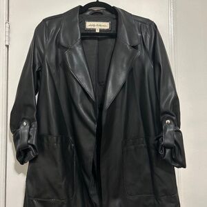 Faux Leather Jacket/Blazer